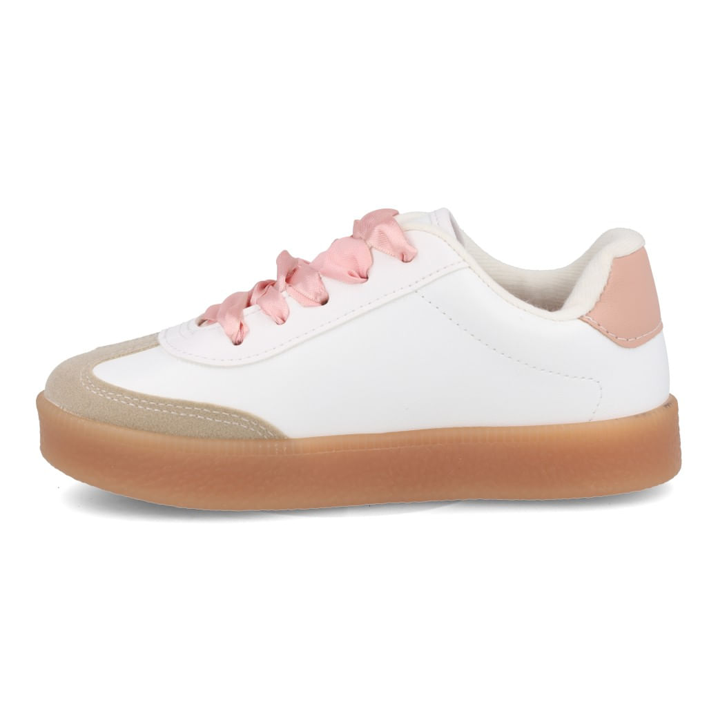 Molekinha Tenis 2582-108-29468-96047 Branco-Branco Off-Rosa Sint_5__